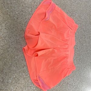 Coral Lululemon Shorts.